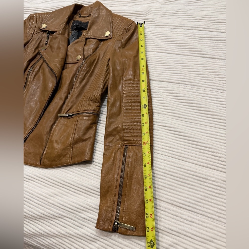 NWT Bcbg MaxAzria motorcycle Leather Jacket - Picture 12 of 14